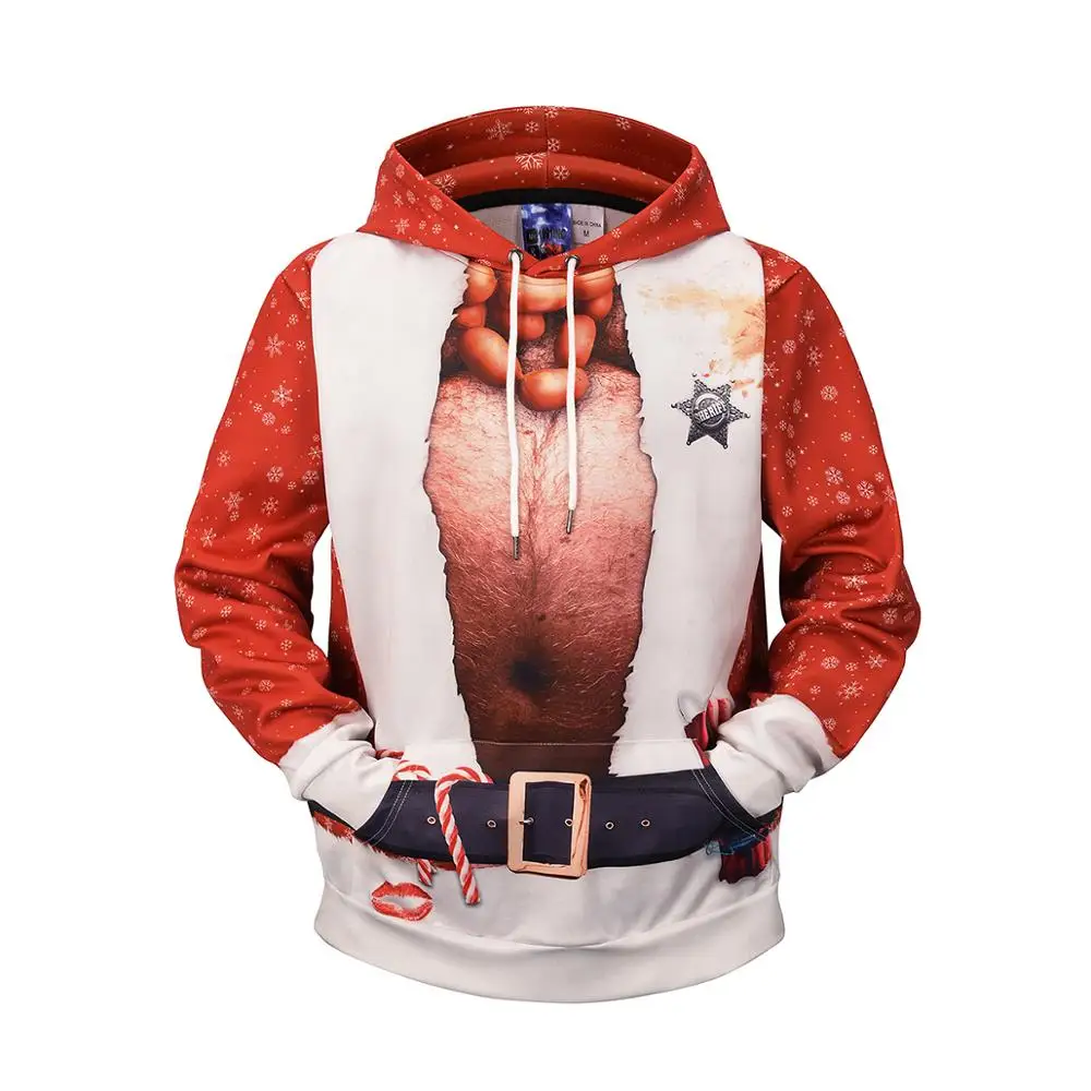 Vivid 3D Digital Printing Muscular Men's Hoodie Funny Christmas Design Hoodies 100% Polyester Pullover Style Autumn Long Sleeves
Vivid 3D Digital Printing Muscular Men's Hoodie Funny Christmas Design Hoodies 100% Polyester Pullover Style Autumn Long Sleeves