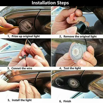 Under Mirror Car Side view light Car Lamp Vibration Resistant For Golf G-T-I MK6 2010-2014
Under Mirror Car Side view light Car Lamp Vibration Resistant For Golf G-T-I MK6 2010-2014