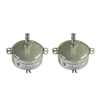 CHANCS 2PCS Micro Motor TYC-50 12V AC 0.8-1RPM CW/CCW Turntable Motor Synchronous Motor
CHANCS 2PCS Micro Motor TYC-50 12V AC 0.8-1RPM CW/CCW Turntable Motor Synchronous Motor