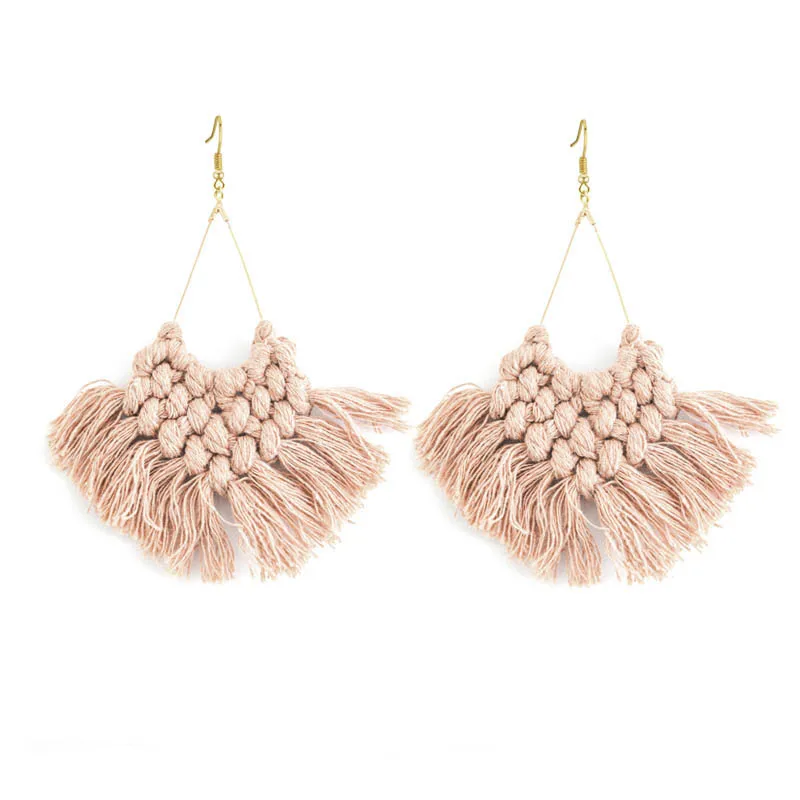 Luxury Handwoven Boho Tassel Earrings - Statement Drop Jewelry 8 Hd17d675bf9254fbfb66b0ffb07f1c7c2p