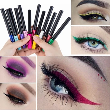 12 Color Eyeliner Liquid Waterproof Easy To Wear Make Up Matte Eyeshadow Eye Liner Blue Red Green White Sexy Charming Eyliner
12 Color Eyeliner Liquid Waterproof Easy To Wear Make Up Matte Eyeshadow Eye Liner Blue Red Green White Sexy Charming Eyliner