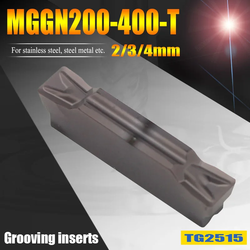 

MGMN200-T MGMN300-T MGMN400-T Lathe Turning Cutting Tools Machining Steel Metal CNC Grooving Cutter Inserts Blade 2.0mm 3 4mm