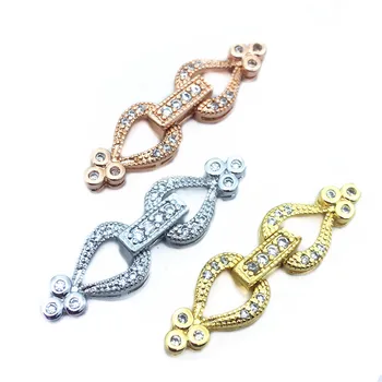 Jewelry Making Supplies High Quality Copper Zirconia Rhinestone Findings DIY Long Pearls Necklace Pendant Accessories Spacers 
Jewelry Making Supplies High Quality Copper Zirconia Rhinestone Findings DIY Long Pearls Necklace Pendant Accessories Spacers