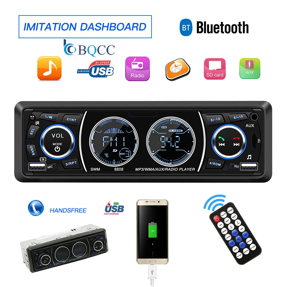 Радио 1 Din Oto Teypleri Автомобильный MP3 плеер авторадио Bluetooth FM радио автомобильный