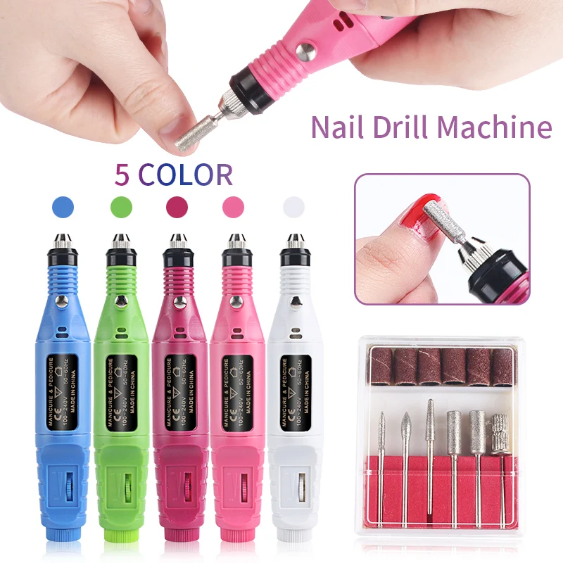 1 Set Nail File Art Electric Manicure Drills Portable Machine Kit Remove Sanding Buffer Accessories with 6 Bits Nail Art Drill
1 Set Nail File Art Electric Manicure Drills Portable Machine Kit Remove Sanding Buffer Accessories with 6 Bits Nail Art Drill