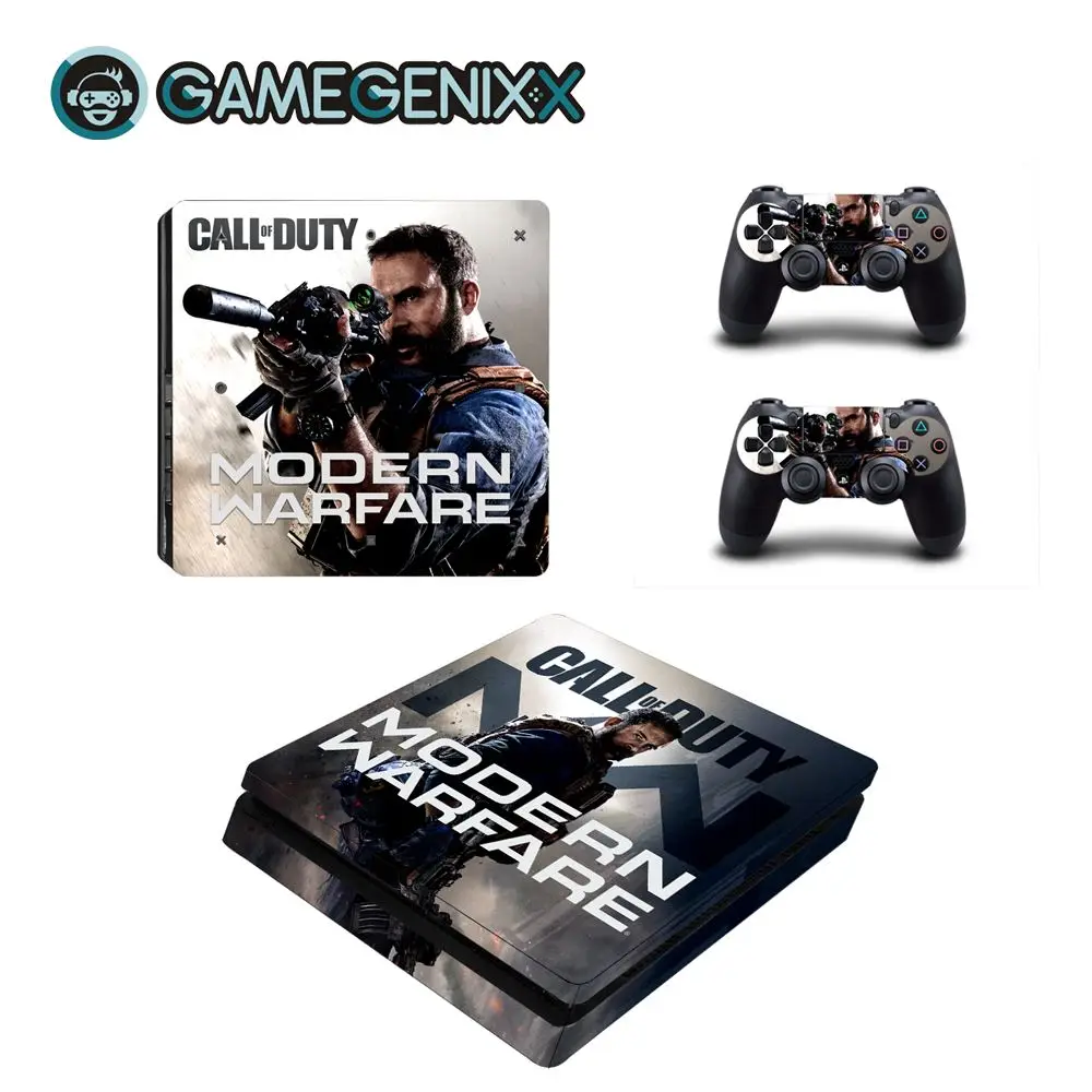 GAMEGENIXX Skin Sticker Vinyl Wrap Cover Full Set for PS4 Slim Console and 2 Controllers - Call Duty
GAMEGENIXX Skin Sticker Vinyl Wrap Cover Full Set for PS4 Slim Console and 2 Controllers - Call Duty