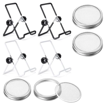 4 Packs Sprouting Jar Lid and 4 Packs Sprouting Lid Stand Sprouting Canning Jar Strainer Lid with Wide Mouth Mason
4 Packs Sprouting Jar Lid and 4 Packs Sprouting Lid Stand Sprouting Canning Jar Strainer Lid with Wide Mouth Mason