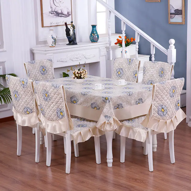 7 Pcs/Set European Style Noble And Elegant Tablecloth, Chair Cover, Cushion Set, Jacquard Fabric, Universal In All Seasons
7 Pcs/Set European Style Noble And Elegant Tablecloth, Chair Cover, Cushion Set, Jacquard Fabric, Universal In All Seasons