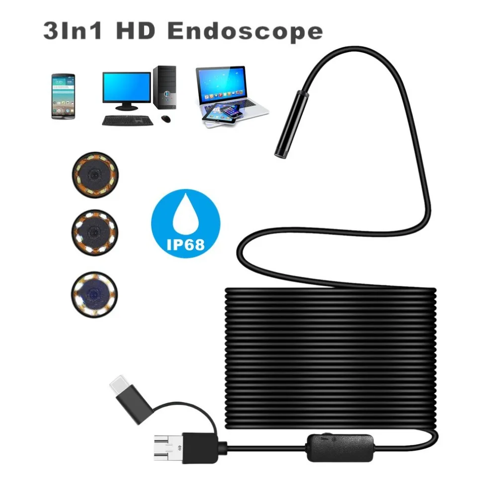 1200P Android 8MM Micro USB Type-c USB 3-in-1 Computer Ear Cleaner Endoscope Borescope Tube Waterproof Inspection Video Camera
1200P Android 8MM Micro USB Type-c USB 3-in-1 Computer Ear Cleaner Endoscope Borescope Tube Waterproof Inspection Video Camera