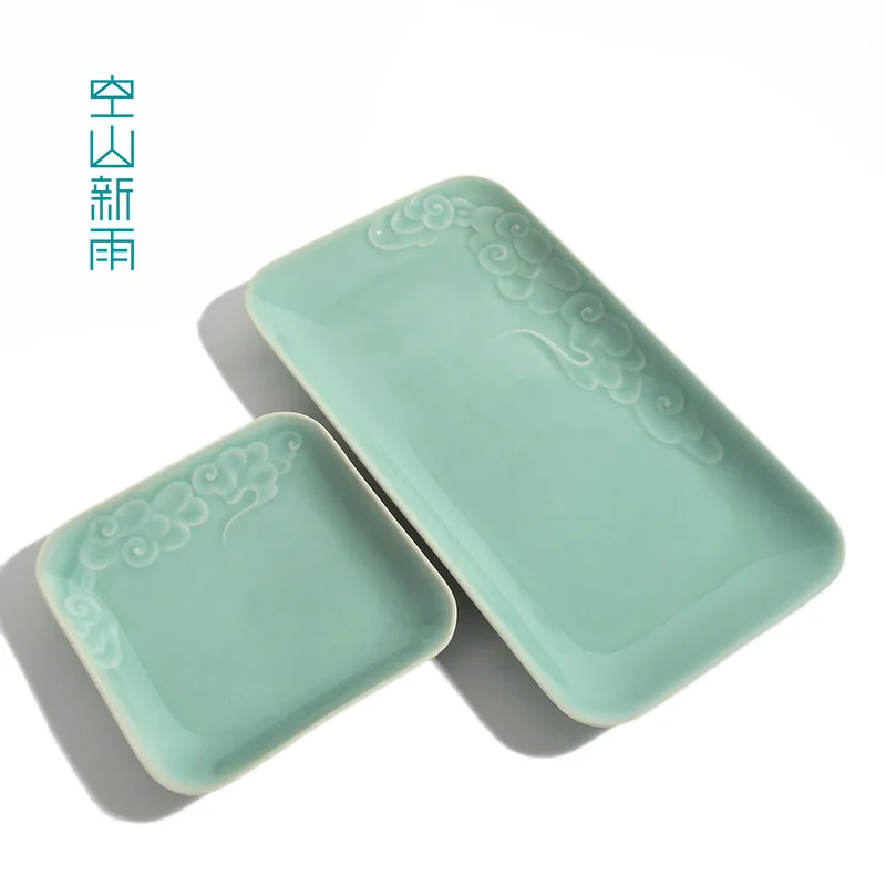 Empty Mountain Xinyu Creative Longquan Celadon Xiangyun Large Small Square Dish Household Chinese Style Ceramic Fruit Plate Tea
Empty Mountain Xinyu Creative Longquan Celadon Xiangyun Large Small Square Dish Household Chinese Style Ceramic Fruit Plate Tea