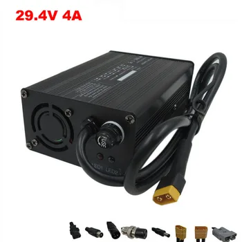 120W 24V 4A Charger 29.4V 4A lithium Li-Polymer battery charger for 7S 24V 15AH 20AH 25AH 30AH Electric Bike Battery Charger
120W 24V 4A Charger 29.4V 4A lithium Li-Polymer battery charger for 7S 24V 15AH 20AH 25AH 30AH Electric Bike Battery Charger