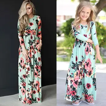 Mother & Kids dress Long Dress Beach Party Bohemia Maxi Dress with Pocket Sundress Dresses For Family Matching Outfits
Mother & Kids dress Long Dress Beach Party Bohemia Maxi Dress with Pocket Sundress Dresses For Family Matching Outfits