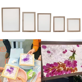 Wooden Paper Making Papermaking Mould Frame Screen Tools for Paper Handcraft DIY Paper Craft
Wooden Paper Making Papermaking Mould Frame Screen Tools for Paper Handcraft DIY Paper Craft