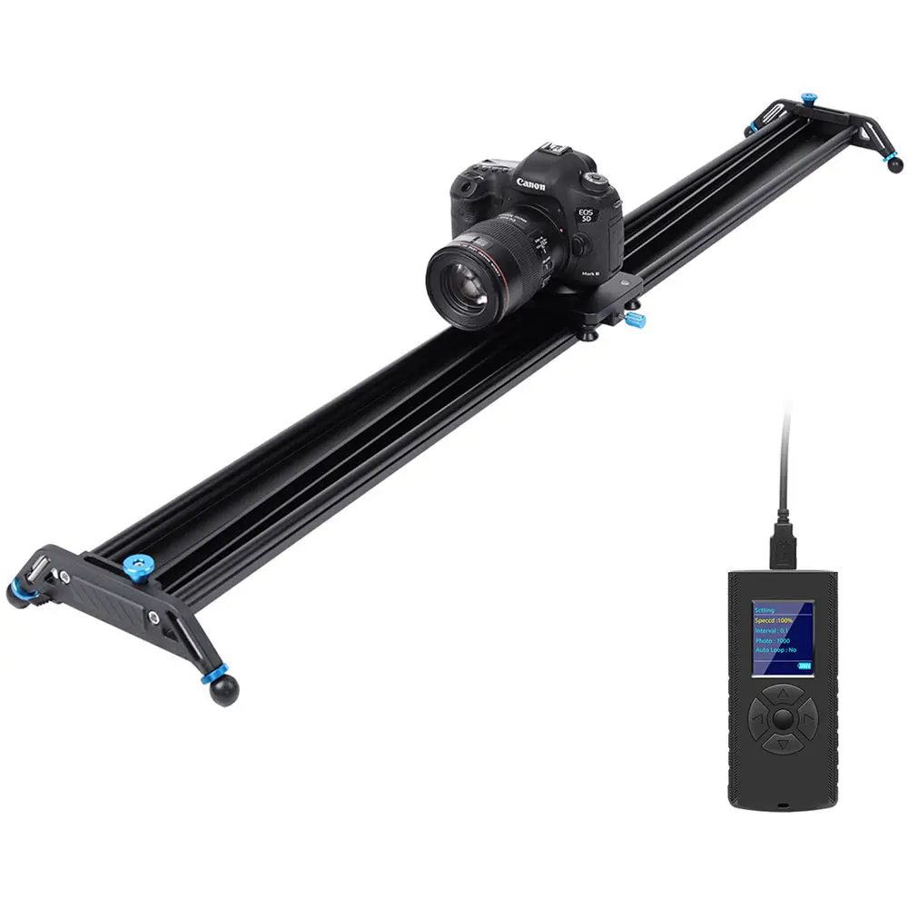 GVM Video Studio Motorized Camera Slider for Camera 48" Aluminum Alloy Professional Video Shooting Auto Loop Stop Cycle Adjusted
GVM Video Studio Motorized Camera Slider for Camera 48" Aluminum Alloy Professional Video Shooting Auto Loop Stop Cycle Adjusted