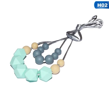 Baby Teething Silicone Beads Pendant Necklace Double Layer Baby Teethers Necklace Chewing Toy Beads Pacifier Clip 
Baby Teething Silicone Beads Pendant Necklace Double Layer Baby Teethers Necklace Chewing Toy Beads Pacifier Clip