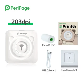 PeriPage Portable Thermal Inkless Bluetooth Mini Printer 203dpi White Label Photo Invoice Mini Wireless Printer A6
PeriPage Portable Thermal Inkless Bluetooth Mini Printer 203dpi White Label Photo Invoice Mini Wireless Printer A6