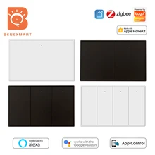 Zigbee US AU Wall Light Switch with Neutral 1 2 3 4 Gangs Interruptor Tuya Smartthings Alexa Work with Homekit via ZMHK-01 Hub
Zigbee US AU Wall Light Switch with Neutral 1 2 3 4 Gangs Interruptor Tuya Smartthings Alexa Work with Homekit via ZMHK-01 Hub