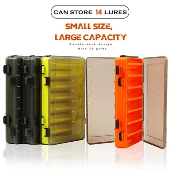 Fishing Lure Box Double Side Accessories Tackle Lures Bait Storage Case Waterproof Boxes Pesca 7 Compartments Visible Plastic
Fishing Lure Box Double Side Accessories Tackle Lures Bait Storage Case Waterproof Boxes Pesca 7 Compartments Visible Plastic