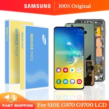 Ensemble écran tactile LCD de remplacement, 5.8 pouces, pour Samsung Galaxy S10e G970F U, Original=