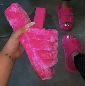 Women Real Fur Slippers Fashion Beach Hairy Slides Femmes Outside Fluffy Flat Shoes Woman Fur Home Sandals Ladies Flip Flops
Women Real Fur Slippers Fashion Beach Hairy Slides Femmes Outside Fluffy Flat Shoes Woman Fur Home Sandals Ladies Flip Flops