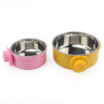 Stainless Steel Hanging Pet Bowl Cats Dogs Water Food Feeding Supplies for Pet Carry Bag Cages S L 
Stainless Steel Hanging Pet Bowl Cats Dogs Water Food Feeding Supplies for Pet Carry Bag Cages S L