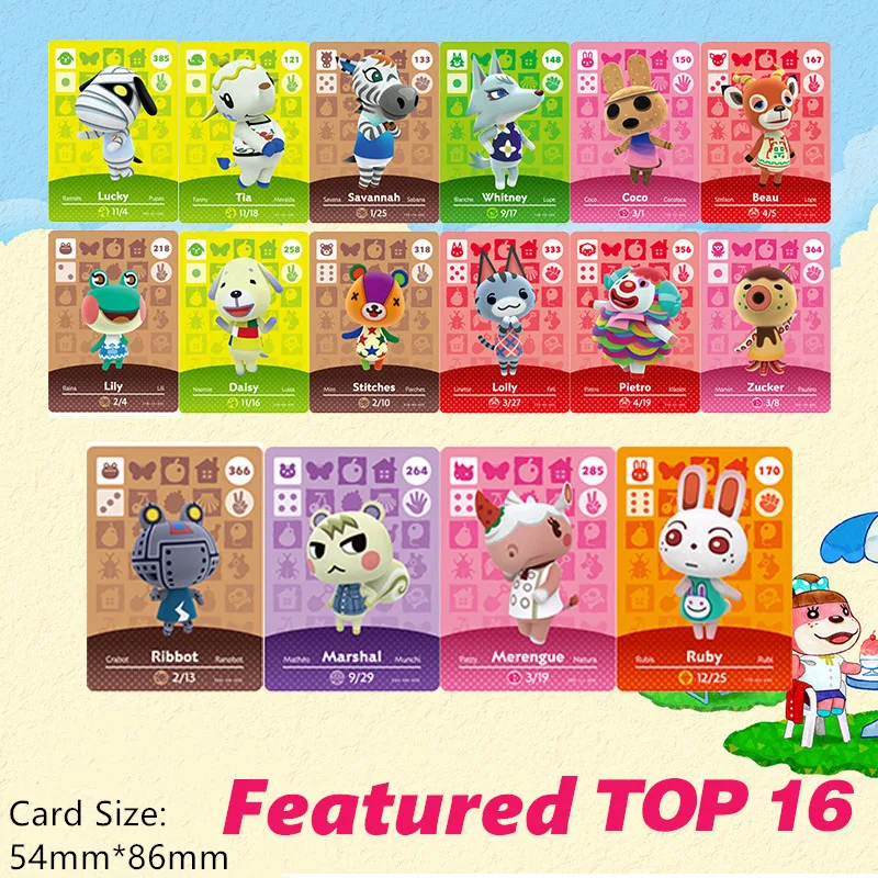 Animal Crossing Amiibo Card New Horizons Game For NS Switch Lobo Card Set NFC Cards Hot Villager Marshal animal crossing card
Animal Crossing Amiibo Card New Horizons Game For NS Switch Lobo Card Set NFC Cards Hot Villager Marshal animal crossing card