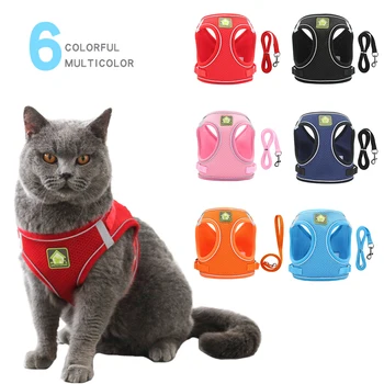 Chihuahua Pug Bulldog Cat Breathable Mesh Outdoor Walking Leash Puppy Small Dog Vest Leash Reflective Dog Cat Vest Pet Leash Set
Chihuahua Pug Bulldog Cat Breathable Mesh Outdoor Walking Leash Puppy Small Dog Vest Leash Reflective Dog Cat Vest Pet Leash Set