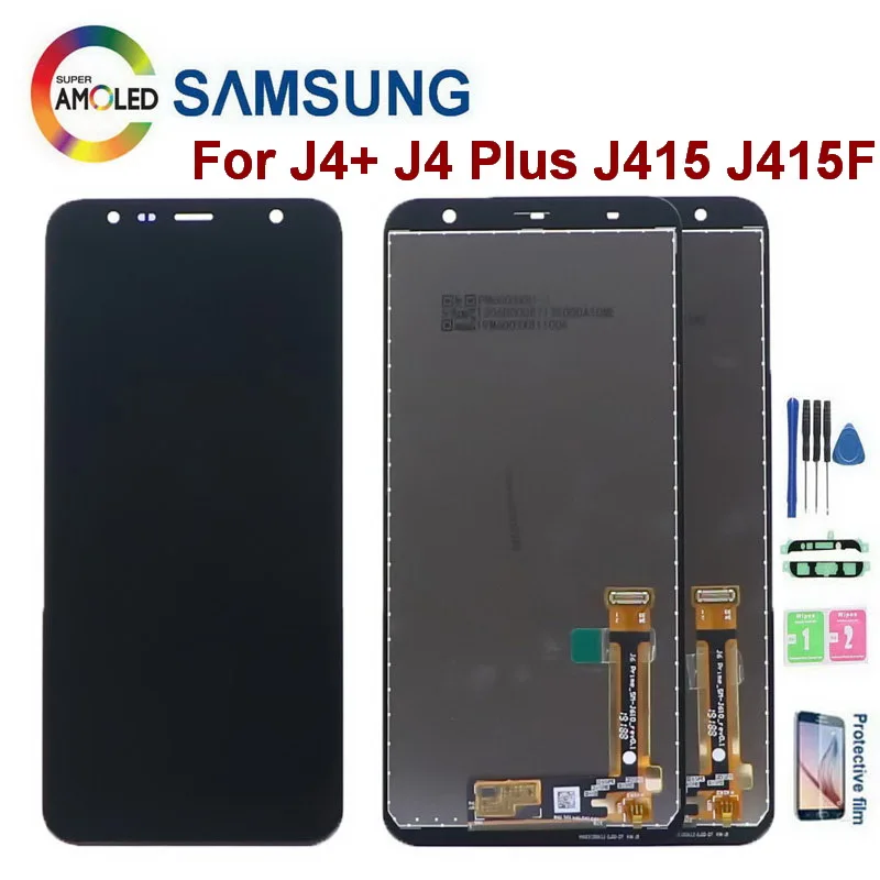 Original AMOLED Display For Samsung Galaxy J4+ 2018 J415 SM-J415F J415FN LCD Display Touch Screen Digitizer For J4 Plus J415 LCD
Original AMOLED Display For Samsung Galaxy J4+ 2018 J415 SM-J415F J415FN LCD Display Touch Screen Digitizer For J4 Plus J415 LCD