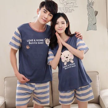 Couples Sleepwear Men/Womens 2Pcs Pajamas Short Sleeve Sleepwear Tops+ Shorts Lingerie Nightwear Underwear Homewear Set
Couples Sleepwear Men/Womens 2Pcs Pajamas Short Sleeve Sleepwear Tops+ Shorts Lingerie Nightwear Underwear Homewear Set