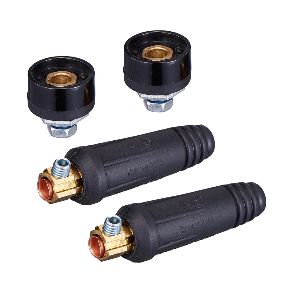 2PCS DKJ Series European Style Welding Cable Welding Machine Quick Connector Male Plug & Panel Socket Fitting Adapter DKJ 10-25
2PCS DKJ Series European Style Welding Cable Welding Machine Quick Connector Male Plug & Panel Socket Fitting Adapter DKJ 10-25