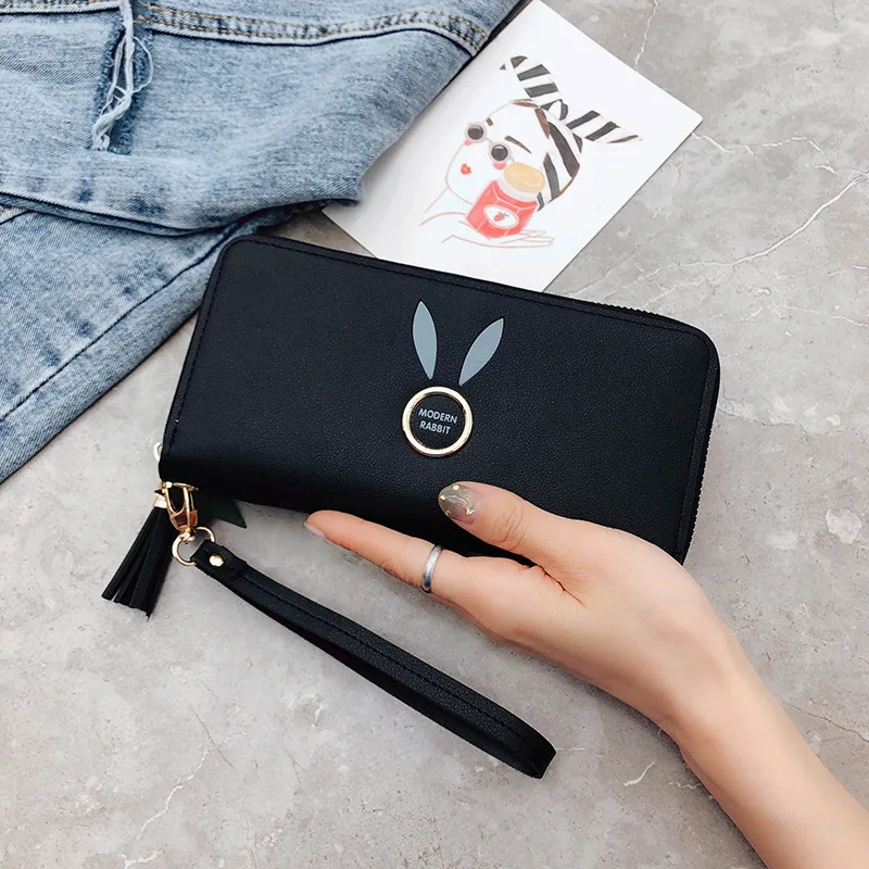 Mobile Phone Carrying Wallet Women's Long 2019 New Style Zipper Solid Color Large-Volume Women's Purse Korean-style Wrist Wrap
Mobile Phone Carrying Wallet Women's Long 2019 New Style Zipper Solid Color Large-Volume Women's Purse Korean-style Wrist Wrap