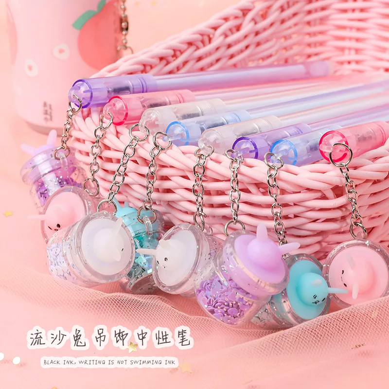 12 PCs Cartoon Animal Bear Cute Creative Quicksand Rabbit Pendant Gel Pen Girl's Heart Student Exam Signature Pen Writing Tools
12 PCs Cartoon Animal Bear Cute Creative Quicksand Rabbit Pendant Gel Pen Girl's Heart Student Exam Signature Pen Writing Tools