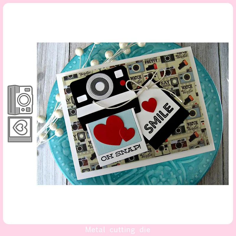 Love Camera set Metal Cutting Dies for DIY Scrapbooking Photo Album Decorative Embossing Paper Card Crafts Die Cut 2019
Love Camera set Metal Cutting Dies for DIY Scrapbooking Photo Album Decorative Embossing Paper Card Crafts Die Cut 2019
