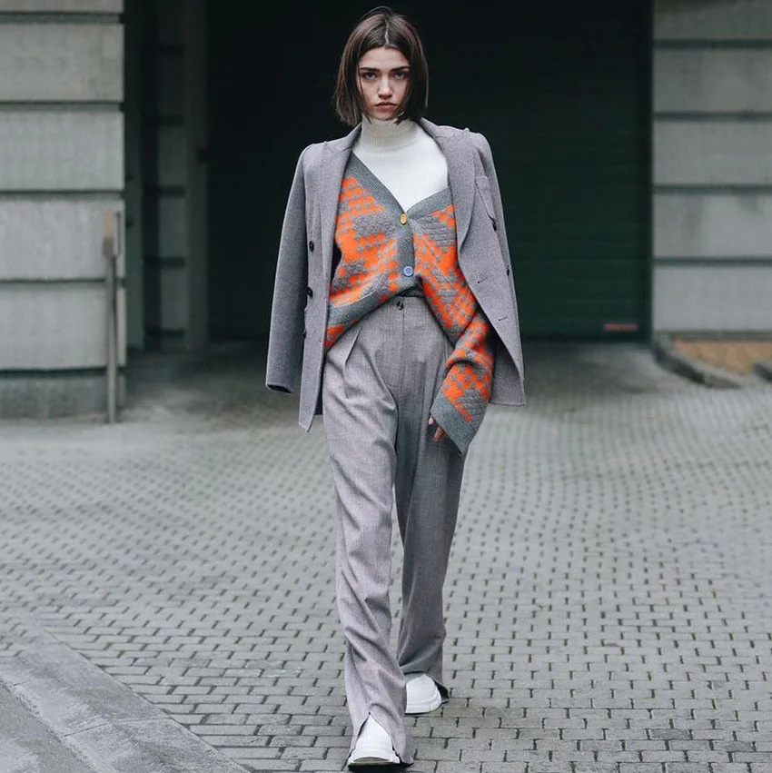 Cargo Pants Women Office Commuting Wind Ladys Pants High waist split wide leg pants women temperament suit trousers Long Pants
Cargo Pants Women Office Commuting Wind Ladys Pants High waist split wide leg pants women temperament suit trousers Long Pants