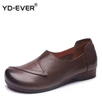 Handmade 100% Genuine Leather Women Flat Shoes Slip On Flats Loafers Ladies Round Toe Vintage Round Toe Casual Loafer 
Handmade 100% Genuine Leather Women Flat Shoes Slip On Flats Loafers Ladies Round Toe Vintage Round Toe Casual Loafer