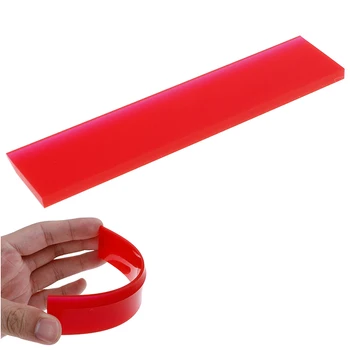 Window Squeegee Rubber Strip Blade Cleaner Car Tinting Glass Clean Water Wiper Ice Scraper Carbon Fiber Wrap Tool 14.3x3.2 CM