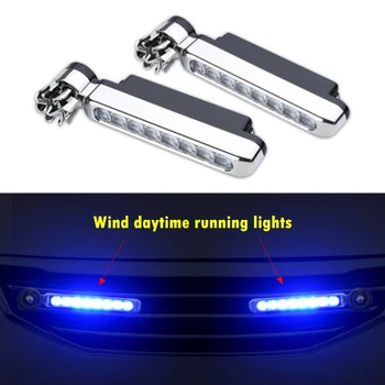 2Pcs Wind Energy Car Daytime Running Lights 8 LED Lamp Beads Car Front Grille Exterior Decorative Atmosphere Light
2Pcs Wind Energy Car Daytime Running Lights 8 LED Lamp Beads Car Front Grille Exterior Decorative Atmosphere Light