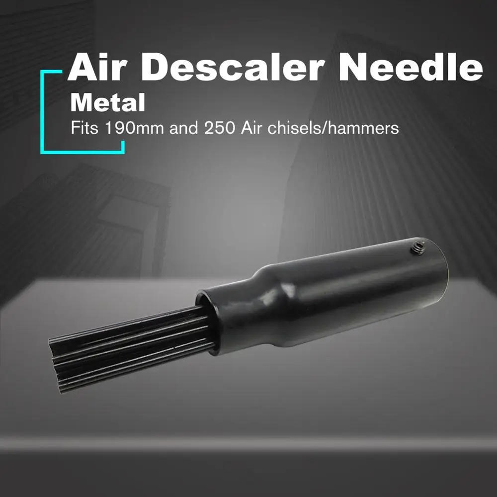 19 Pins Air Descaler Needle Air Chisel Hammer Attachment Removes Paint and Rust Scaler Kit Air Rust Remover Slag Cleaner