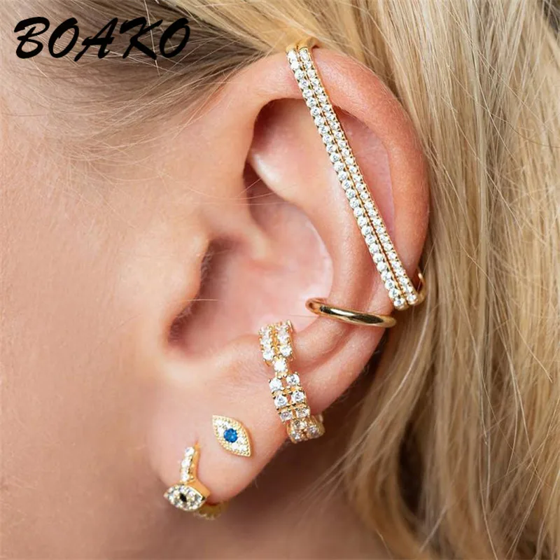 BOAKO Luxury New Stud Earrings 925 Sterling Silver Earrings Crystal Zircon Small Evil Eye Round Circle Earrings Korean Jewelry
BOAKO Luxury New Stud Earrings 925 Sterling Silver Earrings Crystal Zircon Small Evil Eye Round Circle Earrings Korean Jewelry
