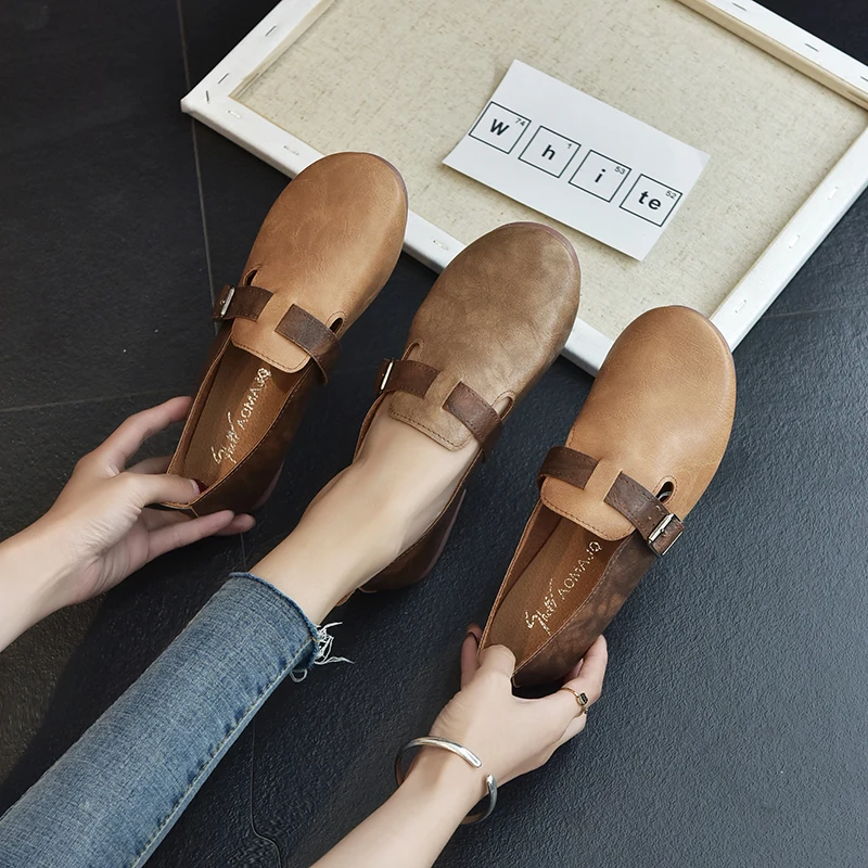 Women Shoes Mixed Color Leather Shoes Women Loafers Soft buckle strap comfortable Oxford Shoes Slip On Casual Flat Shoes U25-22
Women Shoes Mixed Color Leather Shoes Women Loafers Soft buckle strap comfortable Oxford Shoes Slip On Casual Flat Shoes U25-22