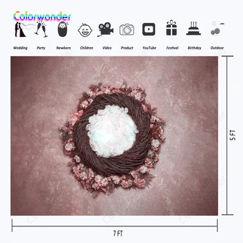 Colorwonder Marbling Backgrounds Sweet Small Nest for Baby White Fur with Branches and Pink Flowers Backdrops for Photo Studio
Colorwonder Marbling Backgrounds Sweet Small Nest for Baby White Fur with Branches and Pink Flowers Backdrops for Photo Studio