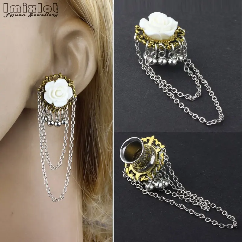 1PC Flower Pendant Auricle Screw Ear Plug Tunnel Stainless Steel Ear Extension Body Piercing Jewelry Chain Ear Expansion 6-16mm
1PC Flower Pendant Auricle Screw Ear Plug Tunnel Stainless Steel Ear Extension Body Piercing Jewelry Chain Ear Expansion 6-16mm