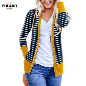 Outerwear & Coats Jackets Spring Autumn Long Sleeve Loose Casual Striped Cardigan Coats And Jackets Women Outwear Overcoat 
Outerwear & Coats Jackets Spring Autumn Long Sleeve Loose Casual Striped Cardigan Coats And Jackets Women Outwear Overcoat