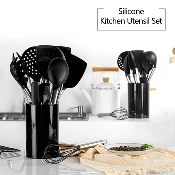 15 Pcs Silicone Kitchenware Non-stick Cookware Cooking Tool Spoon Spatula Ladle Beaters Gadget Accessories Kitchen Utensils Set
15 Pcs Silicone Kitchenware Non-stick Cookware Cooking Tool Spoon Spatula Ladle Beaters Gadget Accessories Kitchen Utensils Set