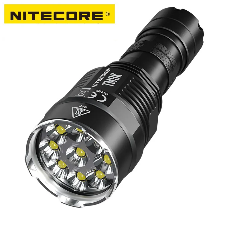 9500 люмен NITECORE TM9K 9 x CREE XP-L HD V6 LED ультракомпактный тактический фонарик со
