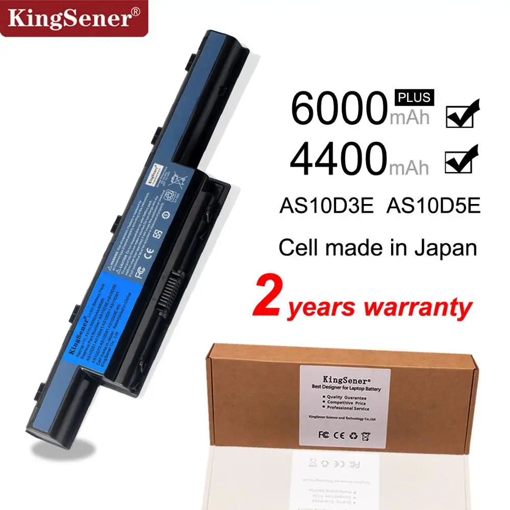 Аккумулятор KingSener для ноутбуков Acer Новый аккумулятор 4741G 5741 AS10D31 AS10D41 AS10D51 AS10D61 AS10D71