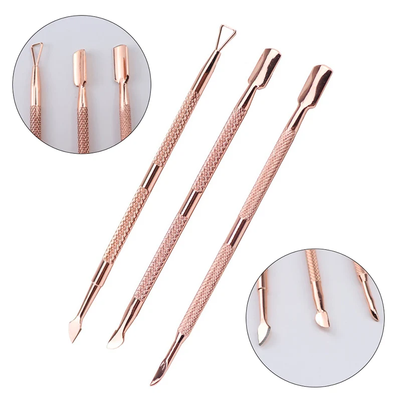 Dual-end Cuticle Pusher Removal Stainless Steel Dead Skin Remover Nail Art DIY Design Tool Nail Polish Scraper Cleaner Rose Gold
Dual-end Cuticle Pusher Removal Stainless Steel Dead Skin Remover Nail Art DIY Design Tool Nail Polish Scraper Cleaner Rose Gold