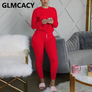 Women Two Piece trackisuits Long Sleeve Top & Drawstring Bodycon Pant casual Suits
Women Two Piece trackisuits Long Sleeve Top & Drawstring Bodycon Pant casual Suits