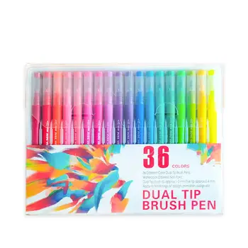 36 Colors Dual Brush Art Markers Pen Fine Tip and Brush Tip Great for Bullet Journal Adult Coloring Books Calligraphy Lettering
36 Colors Dual Brush Art Markers Pen Fine Tip and Brush Tip Great for Bullet Journal Adult Coloring Books Calligraphy Lettering