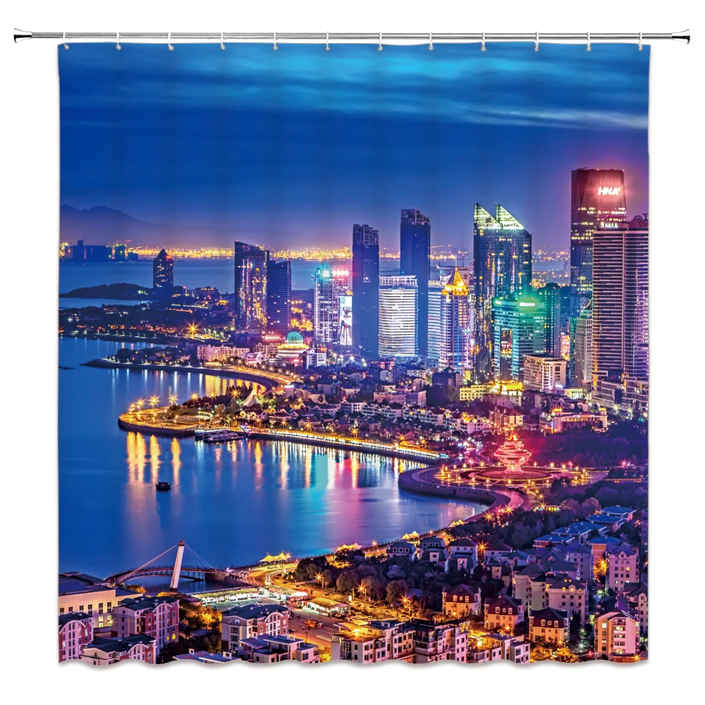 Night City View Shower Curtain Bathroom Bath Curtains 3d Print Waterproof With Hooks Cloth 180*200cm Decoration Bath Screen
Night City View Shower Curtain Bathroom Bath Curtains 3d Print Waterproof With Hooks Cloth 180*200cm Decoration Bath Screen